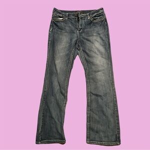 cato women's jeans with cute embroidered pockets